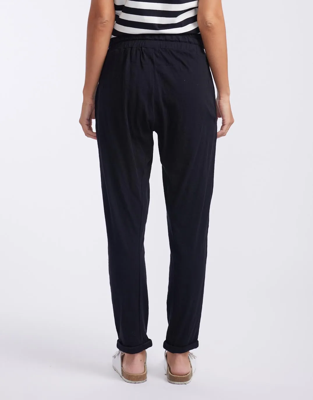 Turn Back Lightweight Lounge Pants - Black