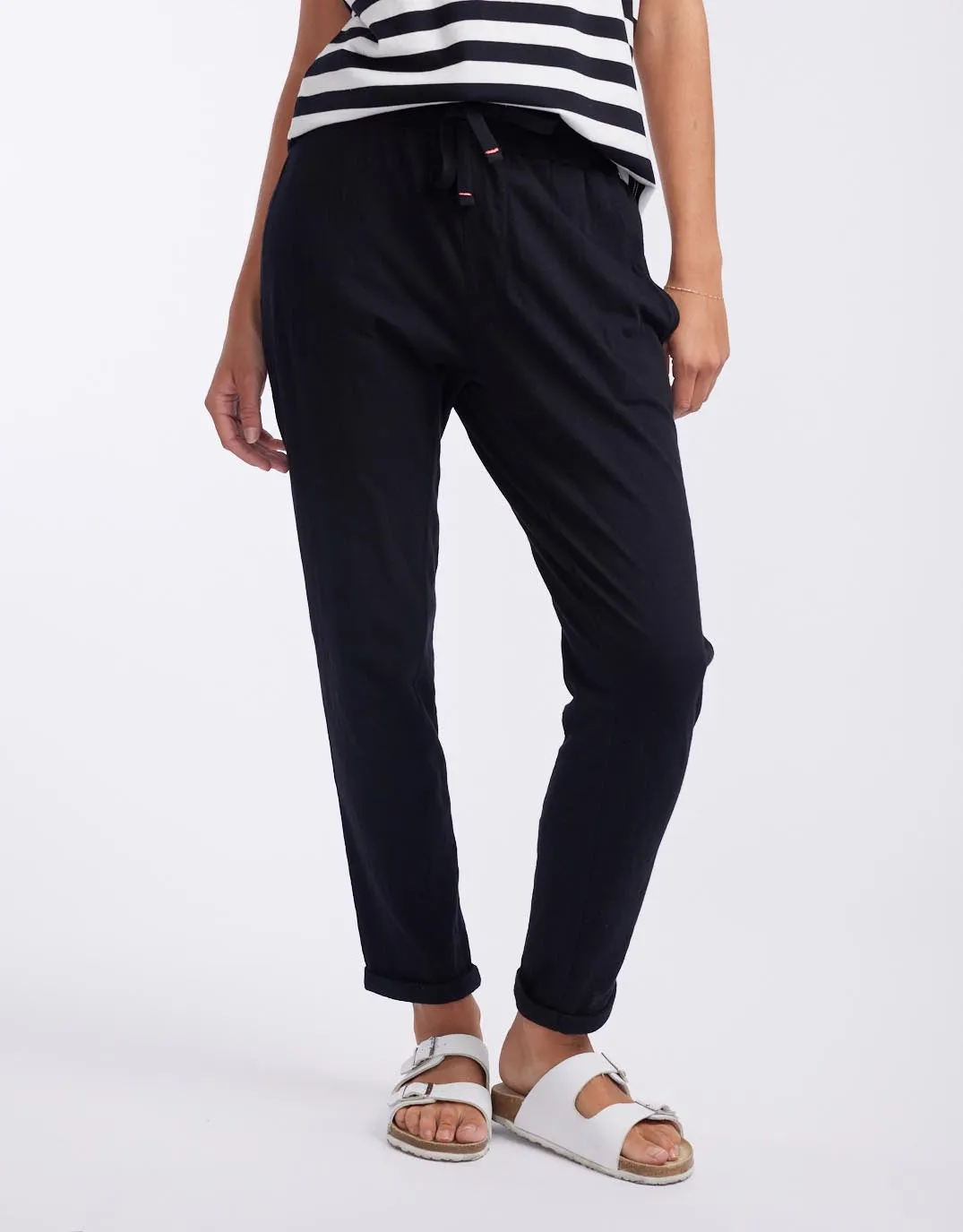 Turn Back Lightweight Lounge Pants - Black